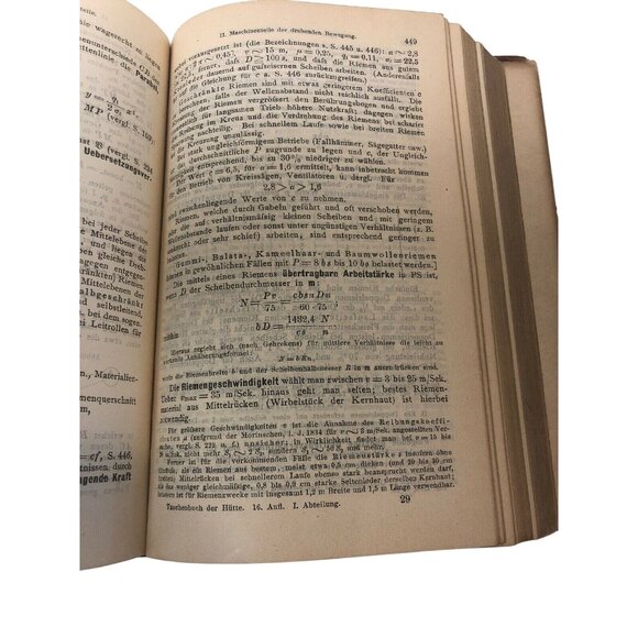Antique 1877 Des Ingenieurs Taschenbuch Hardcover Engineering Reference Book - Picture 12 of 12